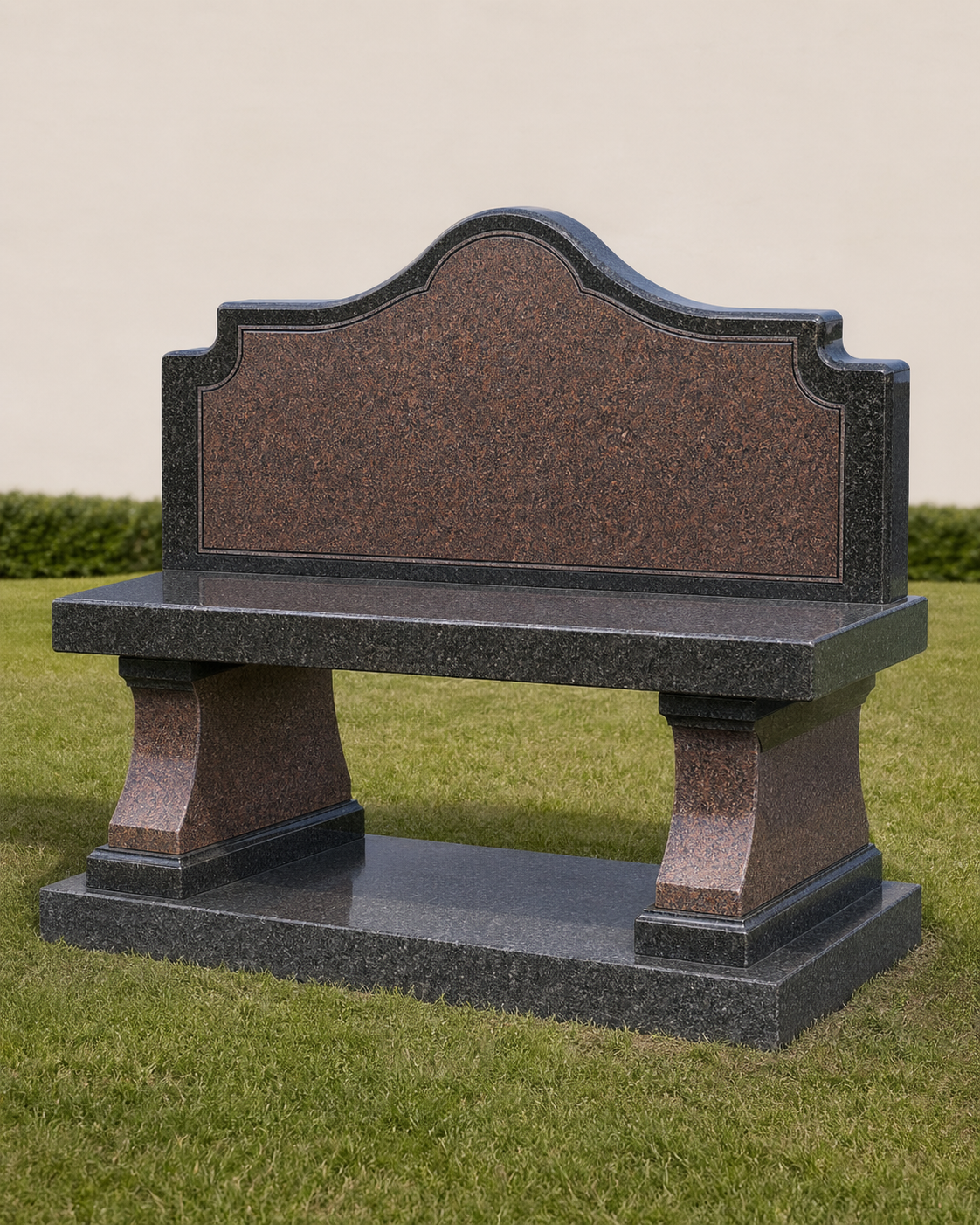 Granite Memorial Bench hand-carved by Memorial Bench Finder in NJ — image 1